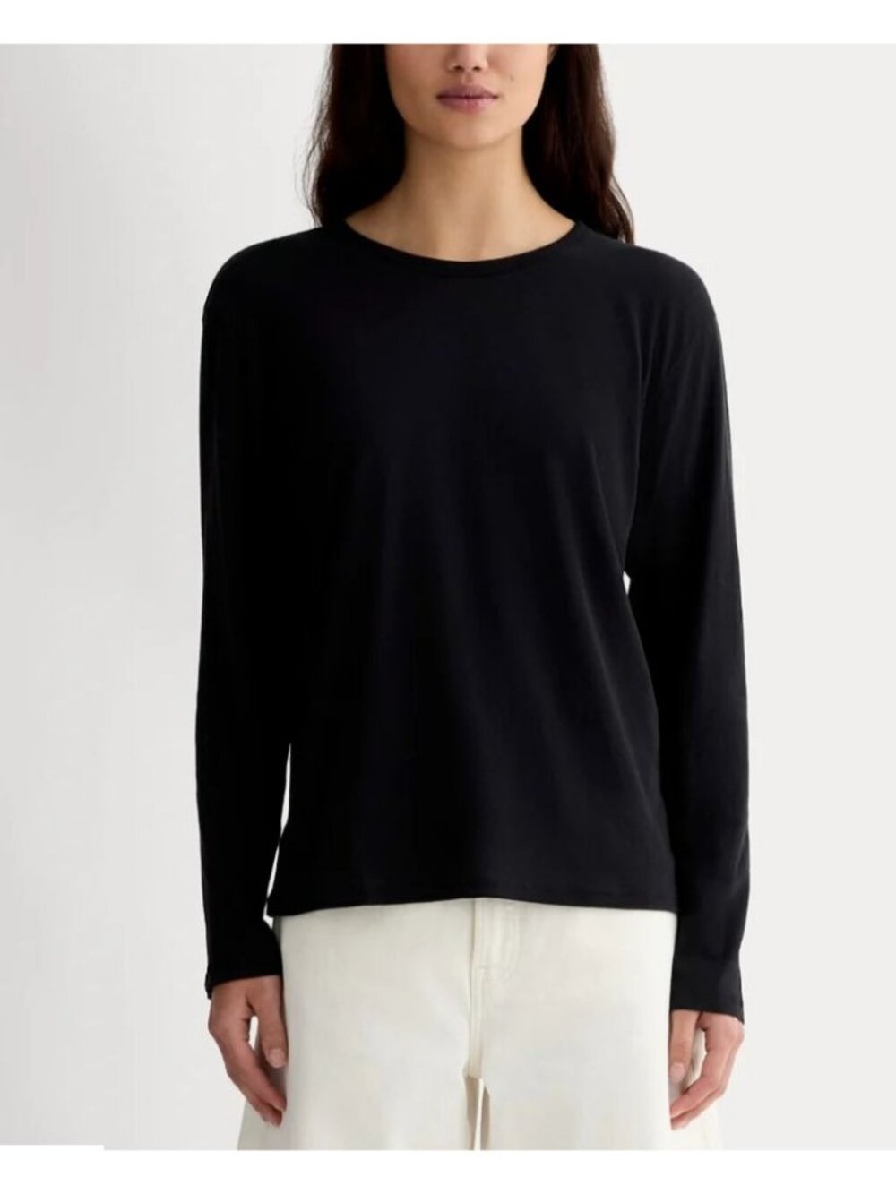 Everlane The Air Long-Sleeve Tee Women's Size Small in Black New With Tags!